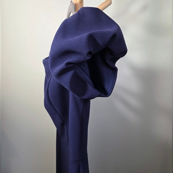 Betsy & Adam Blue Violet Puff Sleeve Mini Dress - Picture 5 of 7